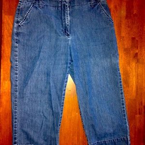 Pair of Talbots denim capris